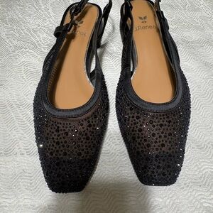 J.Renee Black Sparkling Heels Size 7 1/2 W
